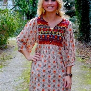 Boho Chick Tunic - Taupe - Size L ~ $20